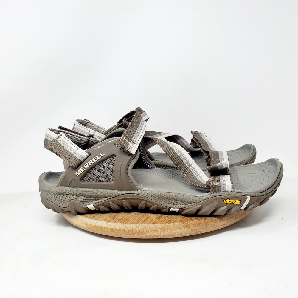 Merrell All Out Blaze Sandals Womens 10 Adjustable Comfort Hiking Vibram Shoes